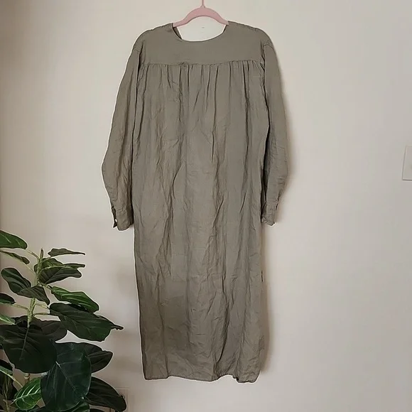 knee length dresses for ladies Women's Long Sleeve Officer Poplin Shirt Dress